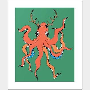 Octo-Deer Posters and Art